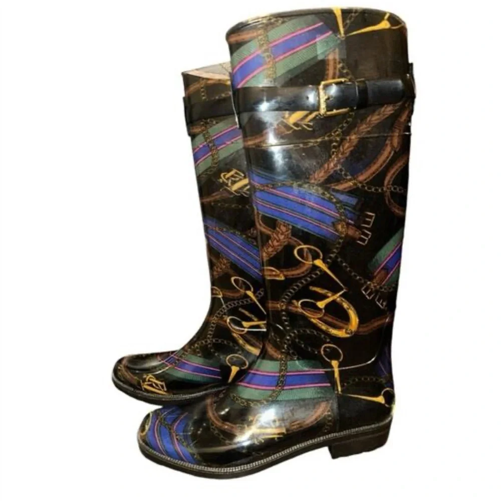Lauren Ralph Lauren Rossalyn II Rain Boots Size 10 NEW